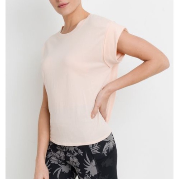 Athletic Peachy Keen Open Back Tie Tee Top - Picture 3 of 4